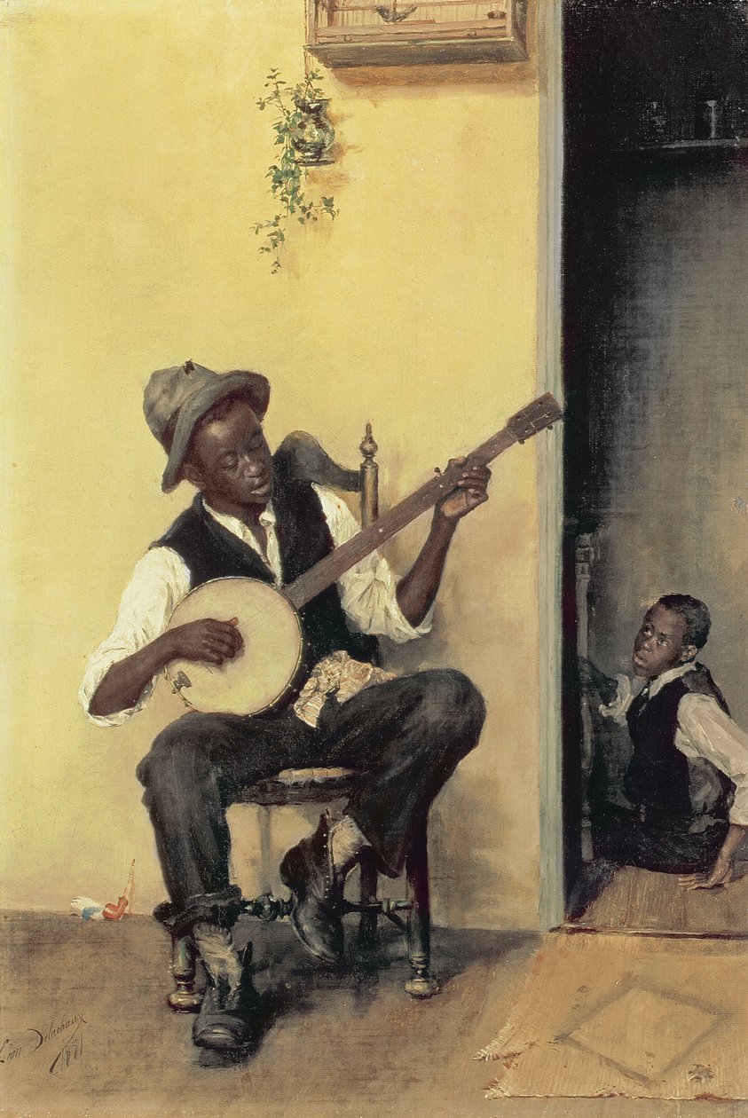 Banjospelaren, 1881 av Leon Delachaux