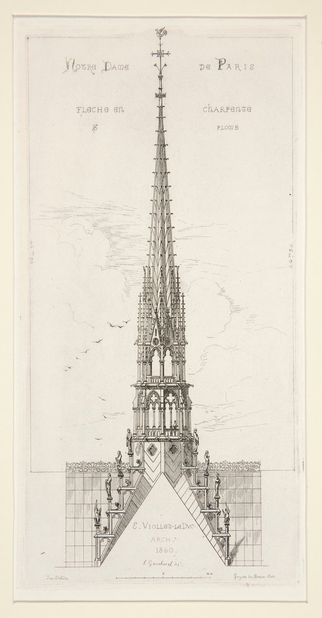 Notre Dame de Paris: Pil i ram och bly av Leon Gaucherel