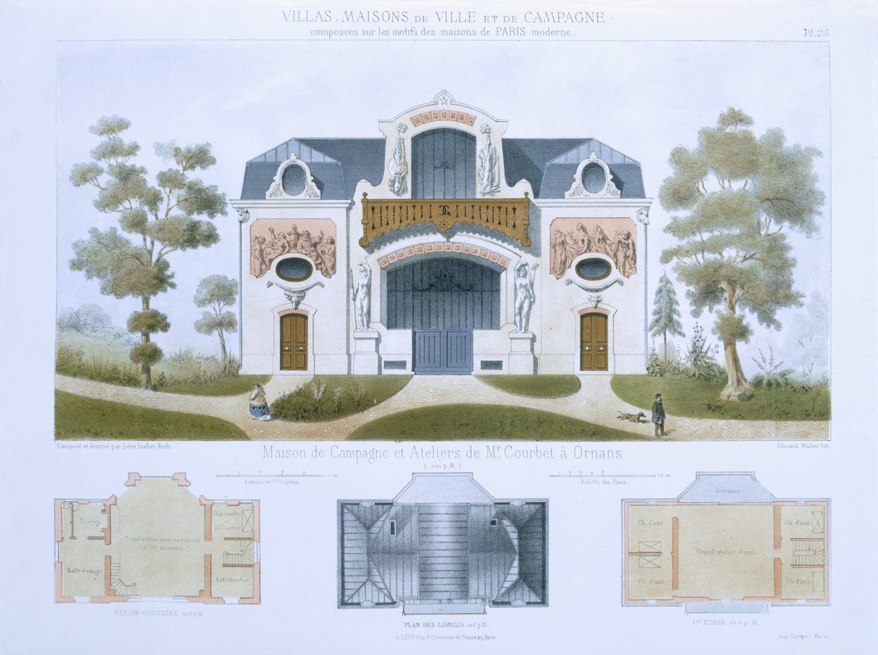 House and Workshops of Mr. Courbet at Ornans, från 