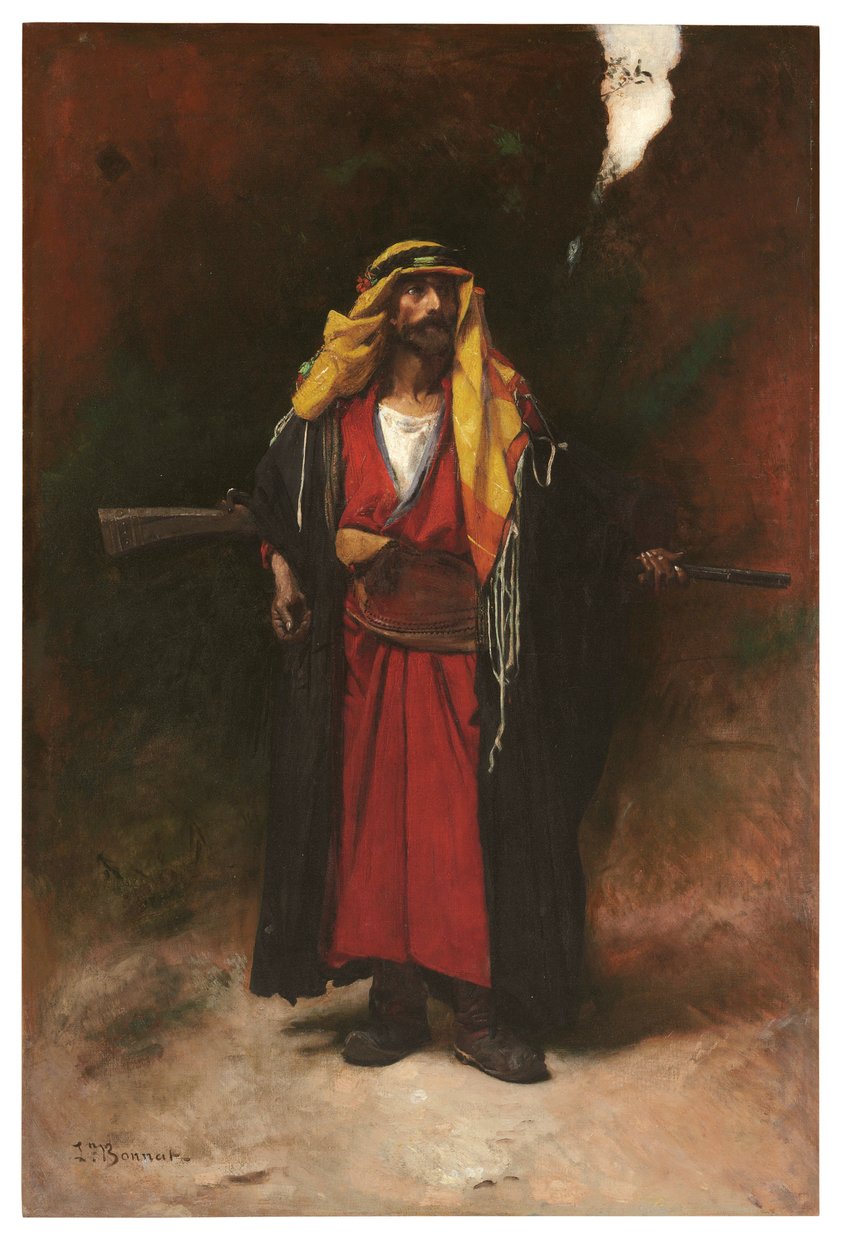 En arabisk garde (olja på duk) av Leon Joseph Florentin Bonnat