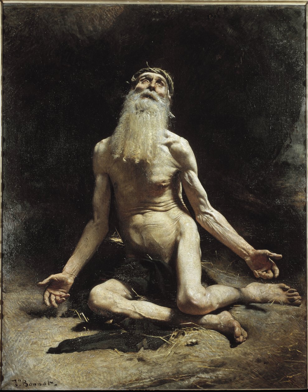 Job - Målning av Leon Bonnat (1833-1922), olja på duk av Leon Joseph Florentin Bonnat