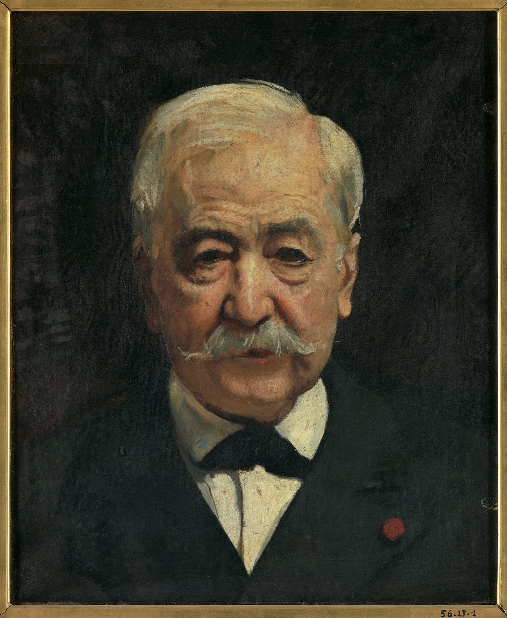 Porträtt av Ferdinand de Lesseps av Leon Joseph Florentin Bonnat