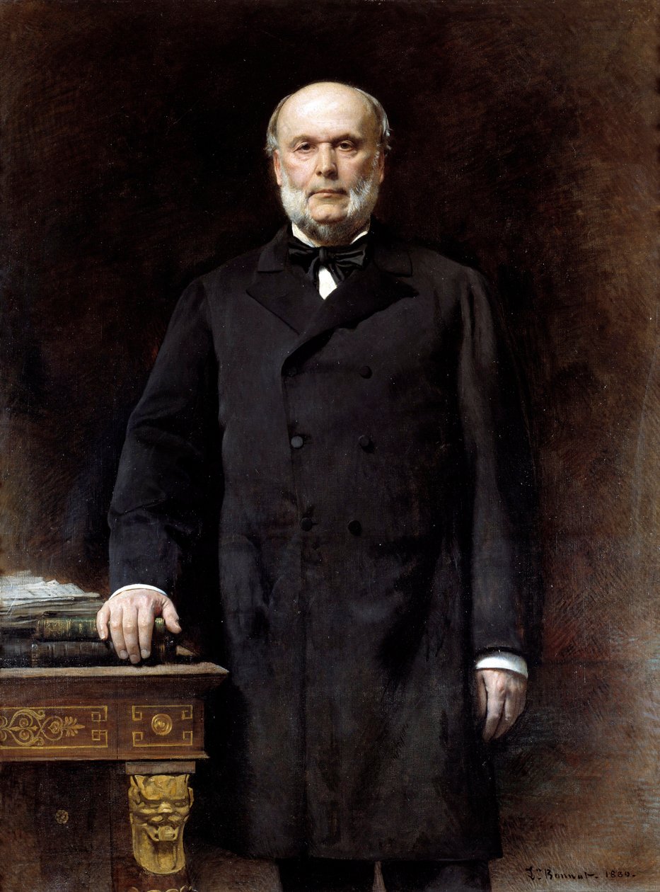 Porträtt av Jules Grevy (1807-1891) Republikens president Målning av Leon Joseph Bonnat (1833-1922) 1880 Sön. 1,52x1,16 m Paris, Musee d