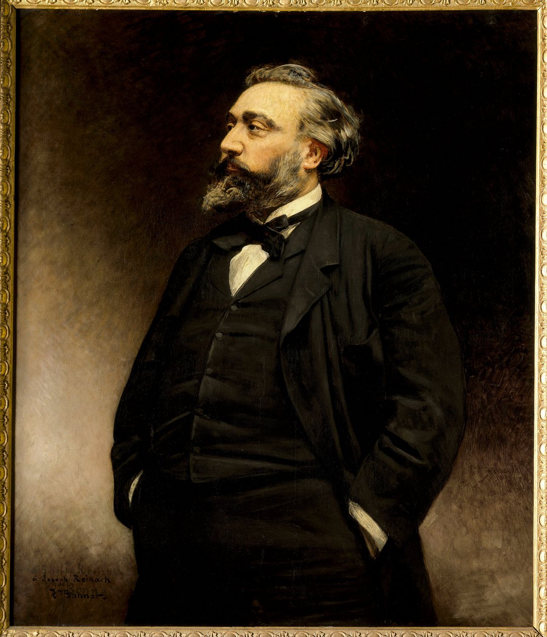 Porträtt av Leon Gambetta (1838 - 1882), fransk politiker. målning av Leon Joseph Bonnat (1833 - 1922) (h s/t 1,15 x 1). - Porträtt av Leon Gambetta (1838-1882), fransk politiker. Målning av Leon Joseph Bonnat (1833-1922). Slottsmuseet, Versaille av Leon Joseph Florentin Bonnat