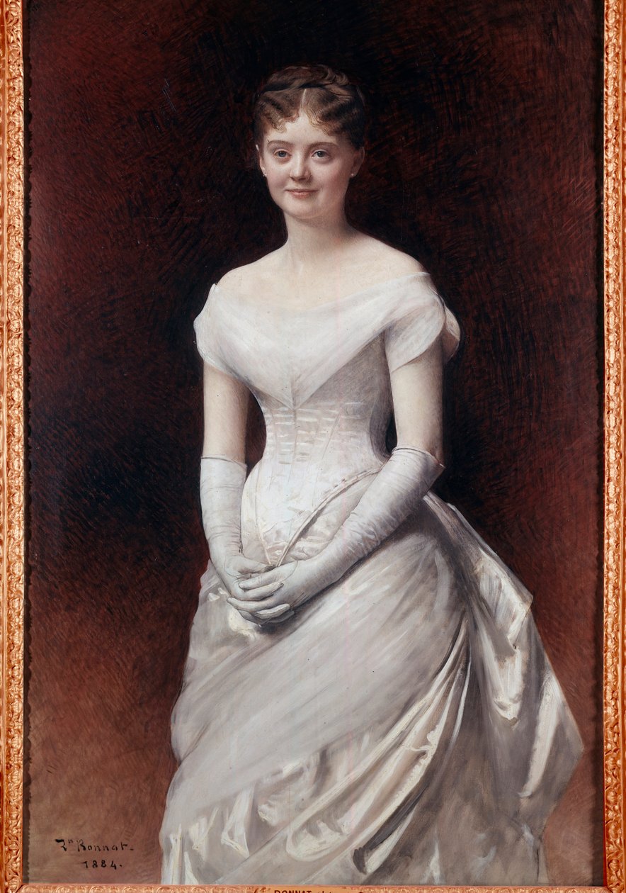 Porträtt av Mademoiselle de Noille Målning av Leon Joseph Bonnat (1833-1922) 1884 Rundturer, Museum of Fine Arts av Leon Joseph Florentin Bonnat