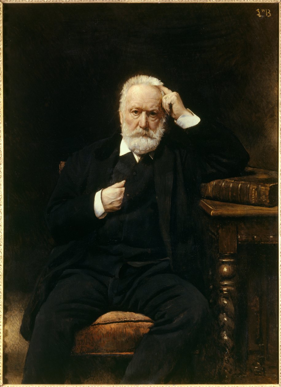 Porträtt av den franske författaren Victor Hugo (1802-1885) Målning av Leon Joseph Bonnat (1833-1922) 1800-talets Versailles, Musee du Chateau - Porträtt av den franske författaren Victor Hugo (1802-1885). Målning av Leon Joseph Bonnat (1833-1922) av Leon Joseph Florentin Bonnat