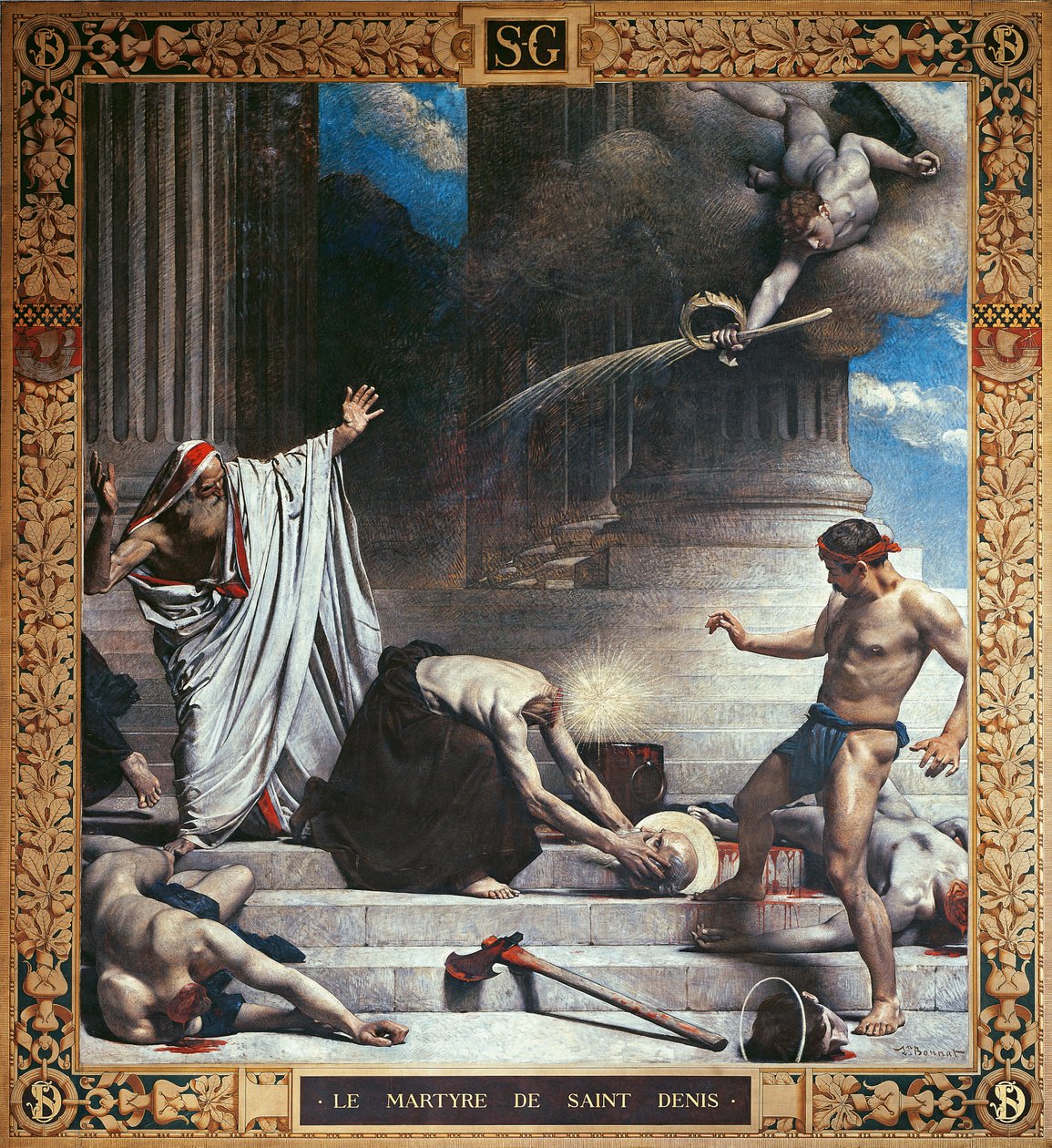 The Martyrium of St. Denis (vægmaleri)swed av Leon Joseph Florentin Bonnat