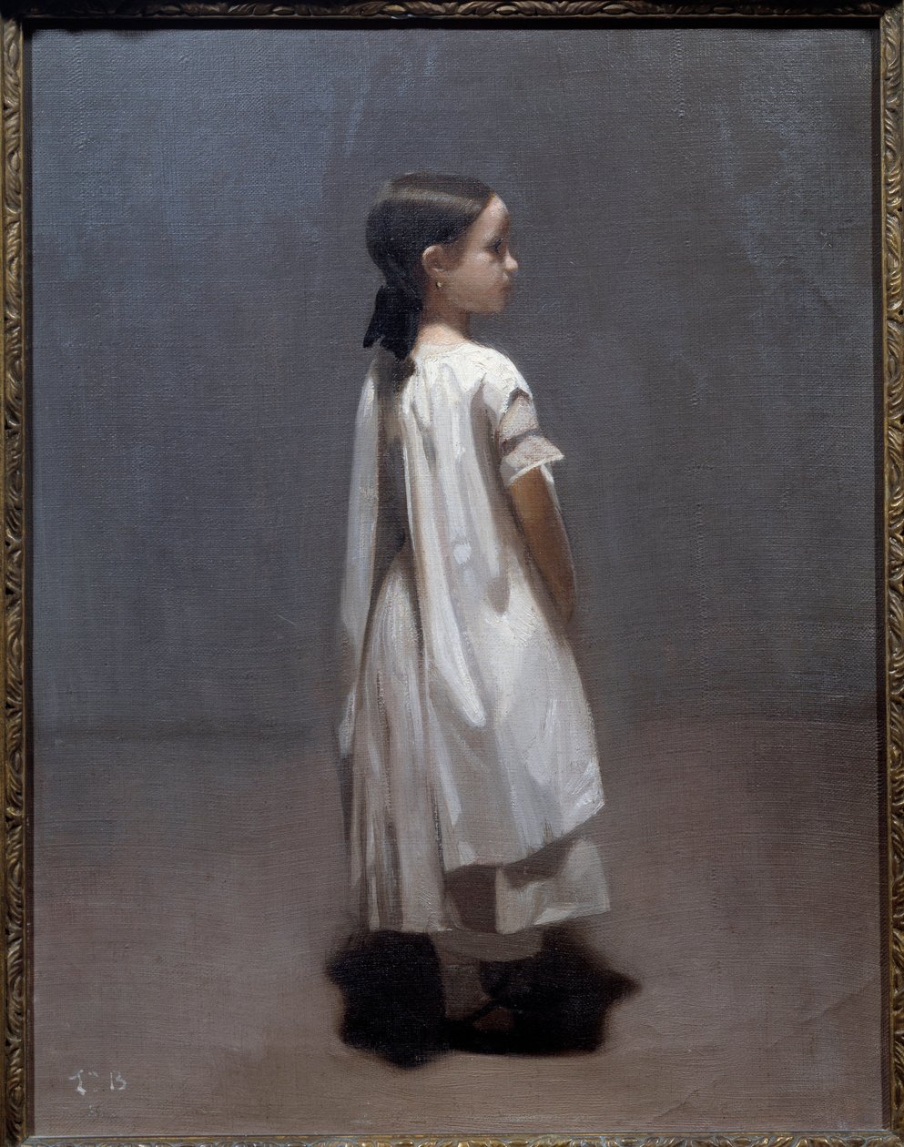 Konstnärens lillasyster runt 7 eller 8 år Målning av Leon Joseph Bonnat (1833-1922) 1850 Sön. 0,35x0,27 m Bayonne, Musee Bonnat av Leon Joseph Florentin Bonnat