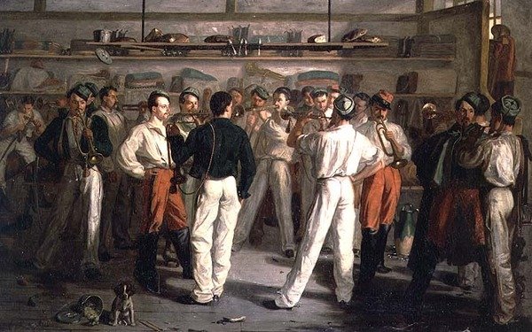 Trumpetövningen av Leon Louis Leclaire