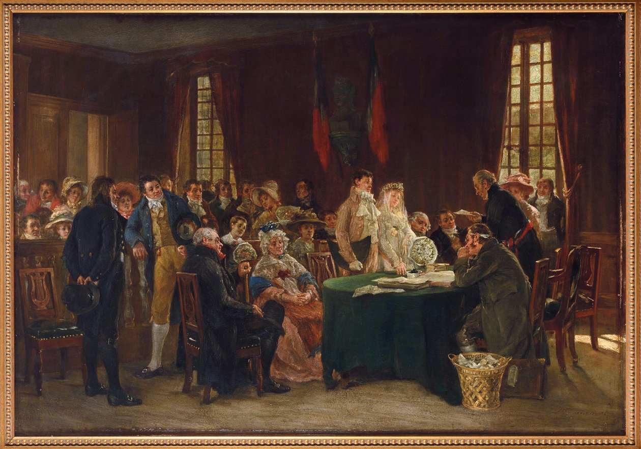 Äktenskapet under det första imperiet, av Dansaert, Leon Marie Constant av Leon Marie Constant Dansaert