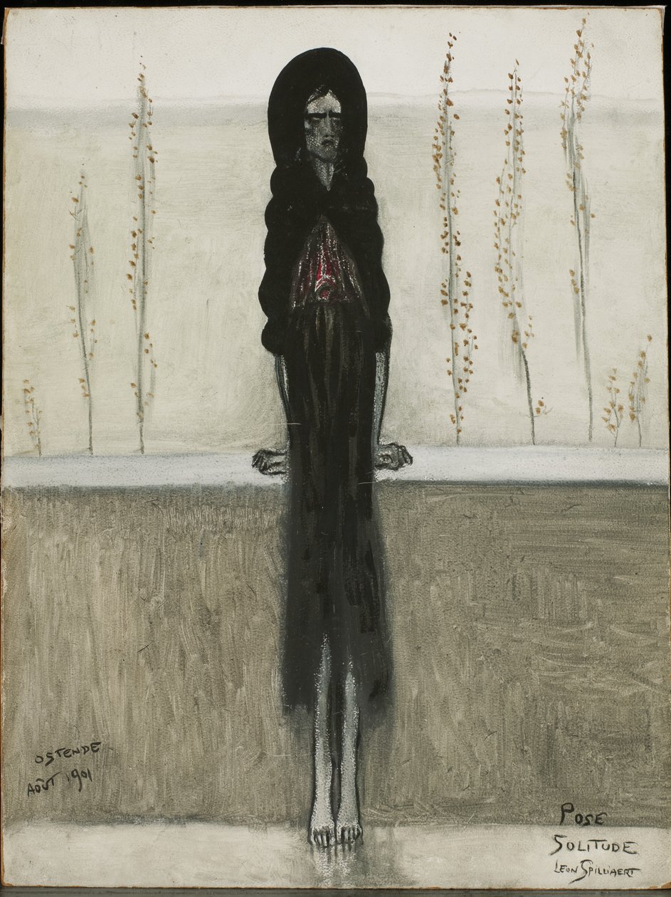 Posering, ensamhet av Leon Spilliaert