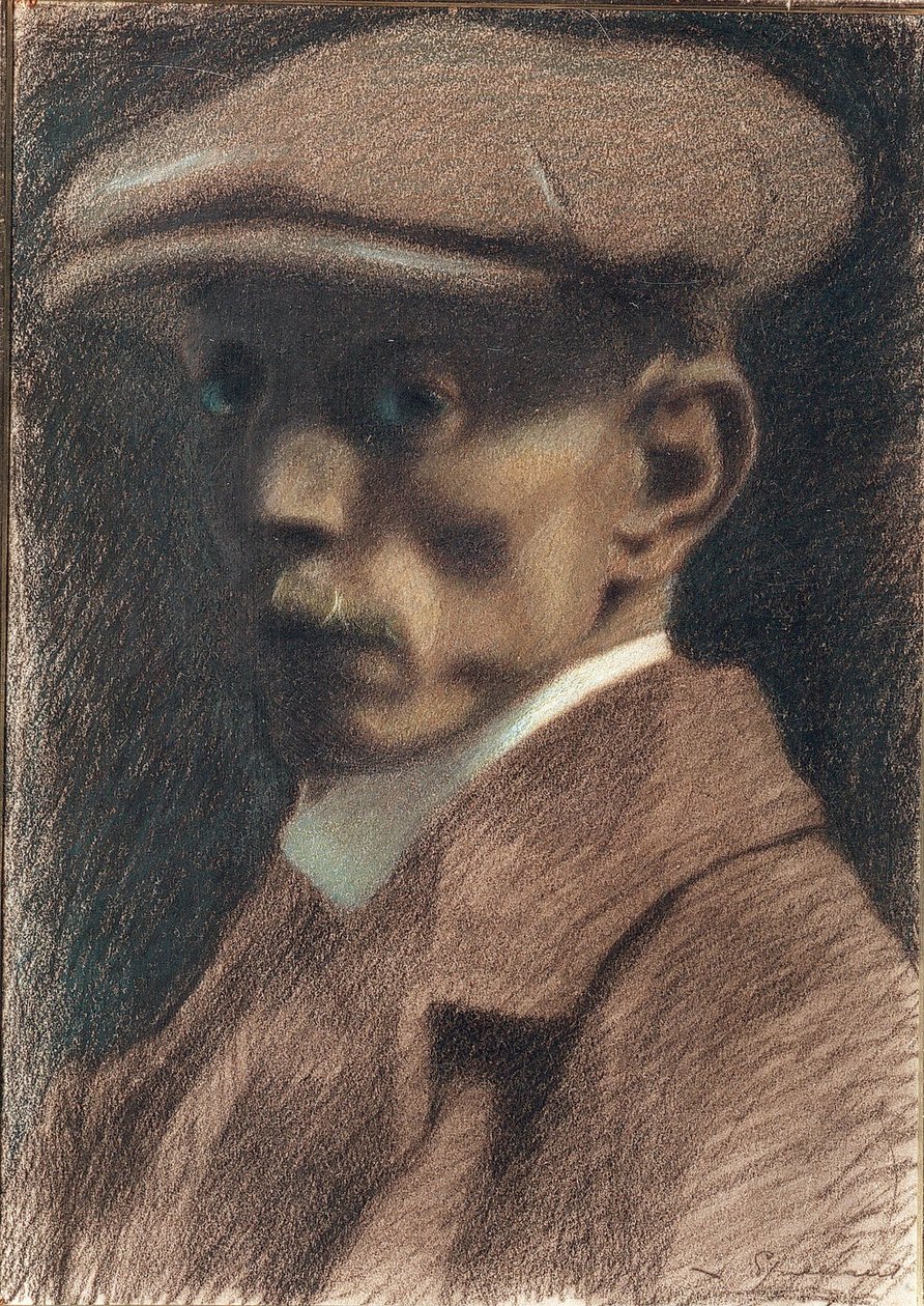 Självporträtt, 1900-tal. av Leon Spilliaert