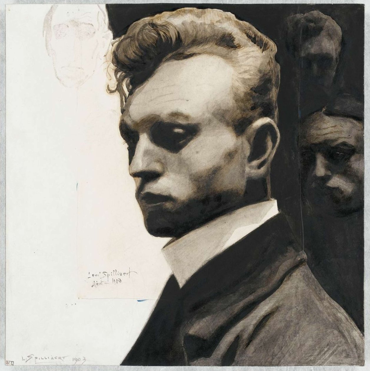 Självporträtt, 1903. av Leon Spilliaert