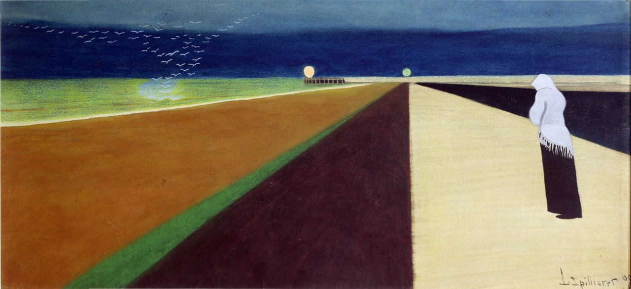Kvinna på piren av Leon Spilliaert
