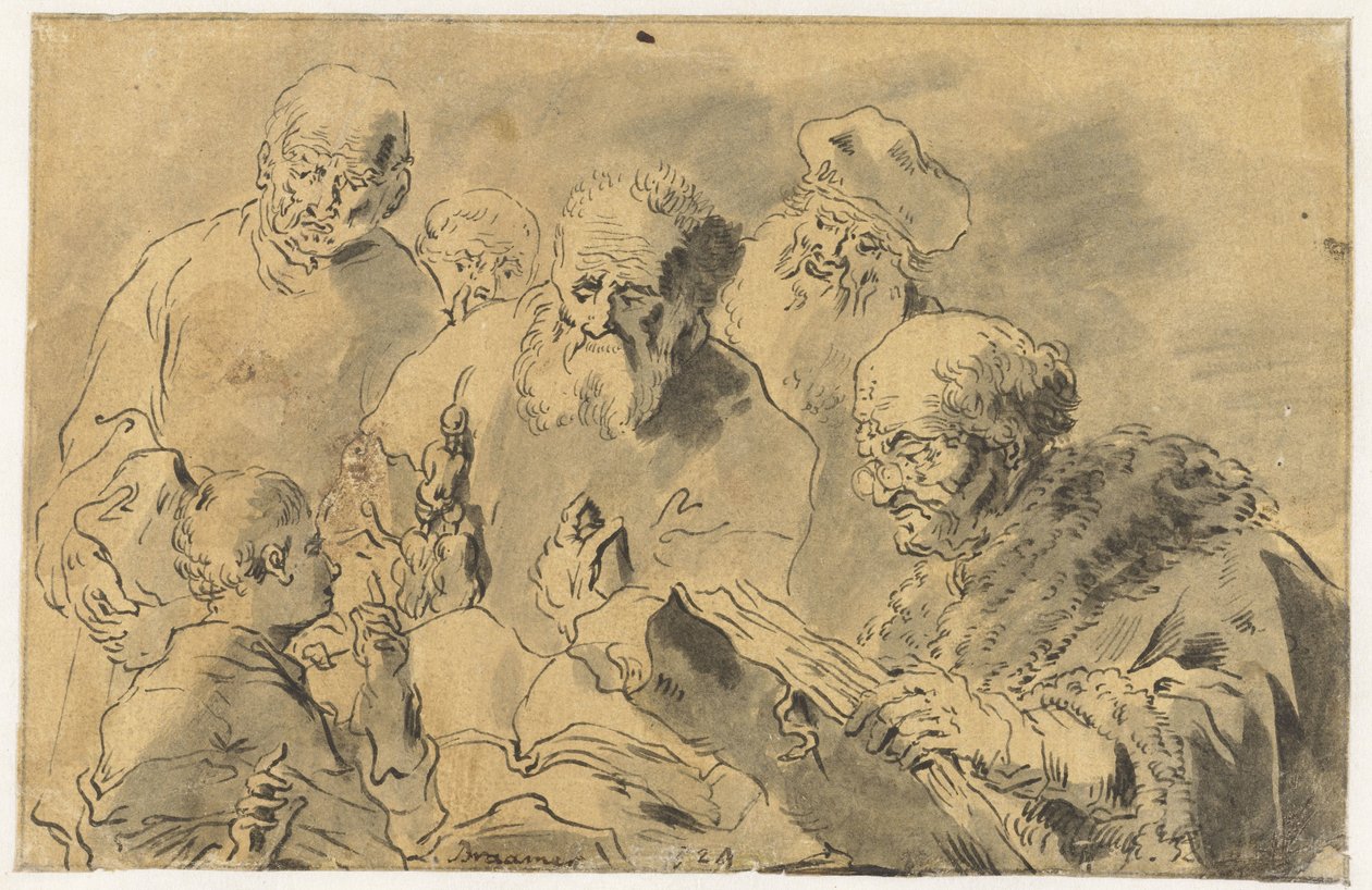 Kristus och de skriftlärda av Leonaert Bramer
