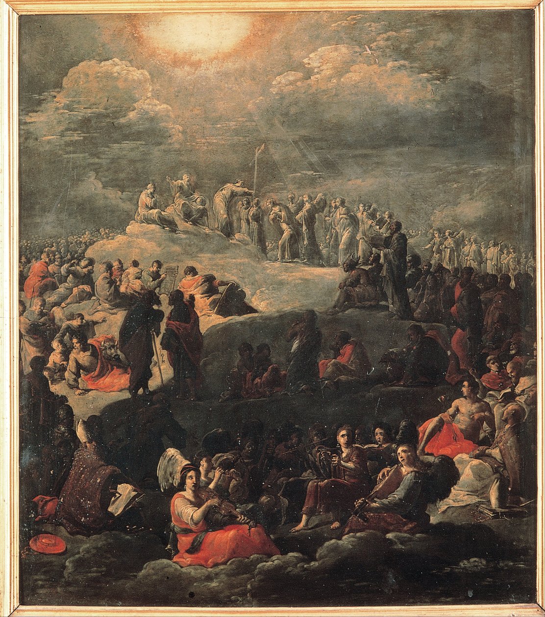 Förhärligande av det heliga korset av Leonaert Bramer