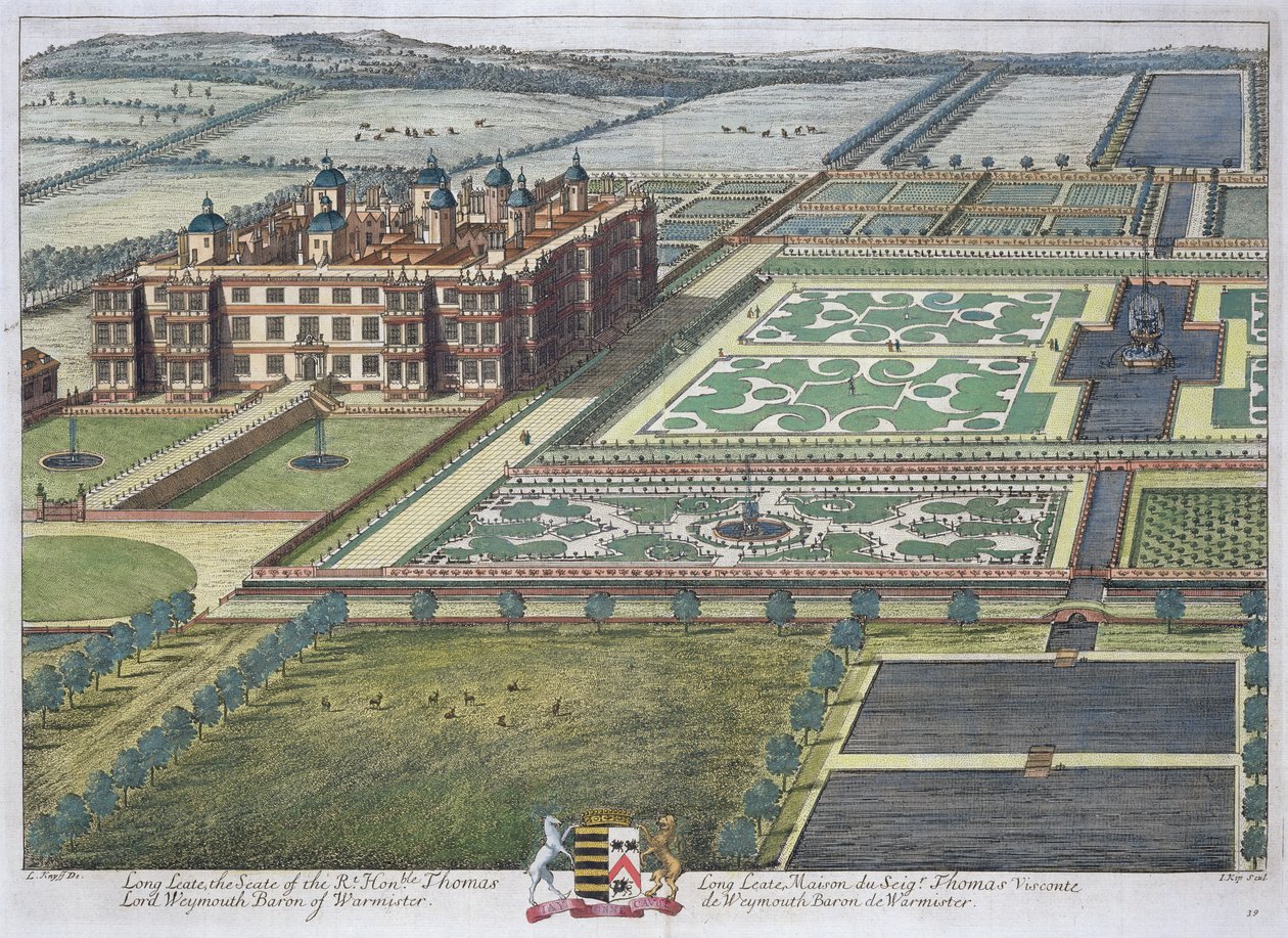 Long Leate graverad av Johannes Kip (ca 1652-1722) av Leonard Knyff