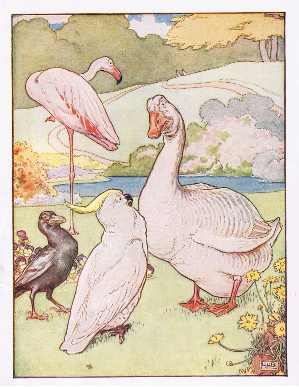 Och gander förstod henne inte, illustration från 