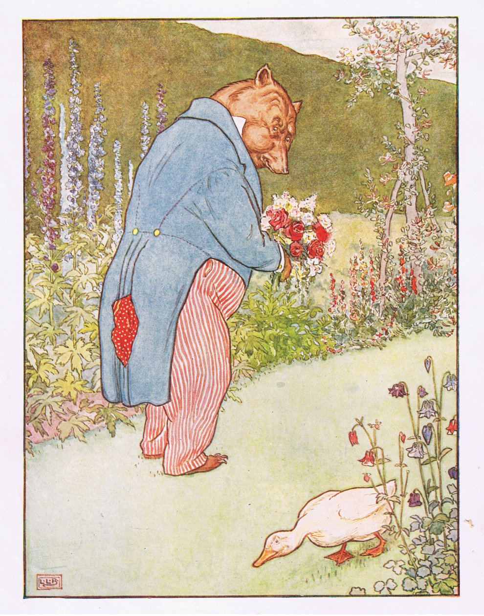 Även ankungen kunde inte sluta skratta, illustration från 