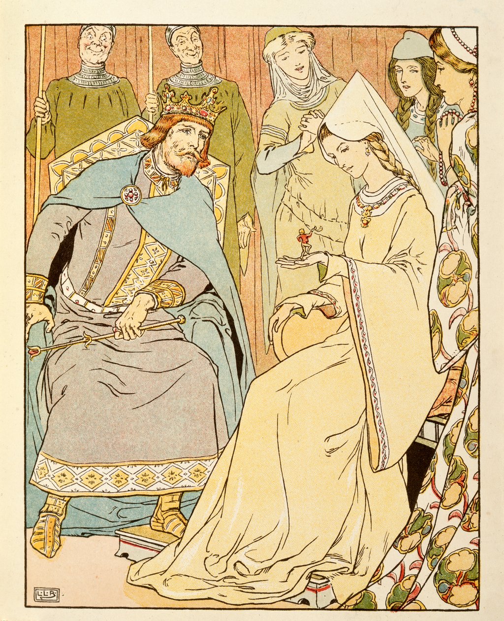 Illustration från Tom Thumb av Leonard Leslie Brooke