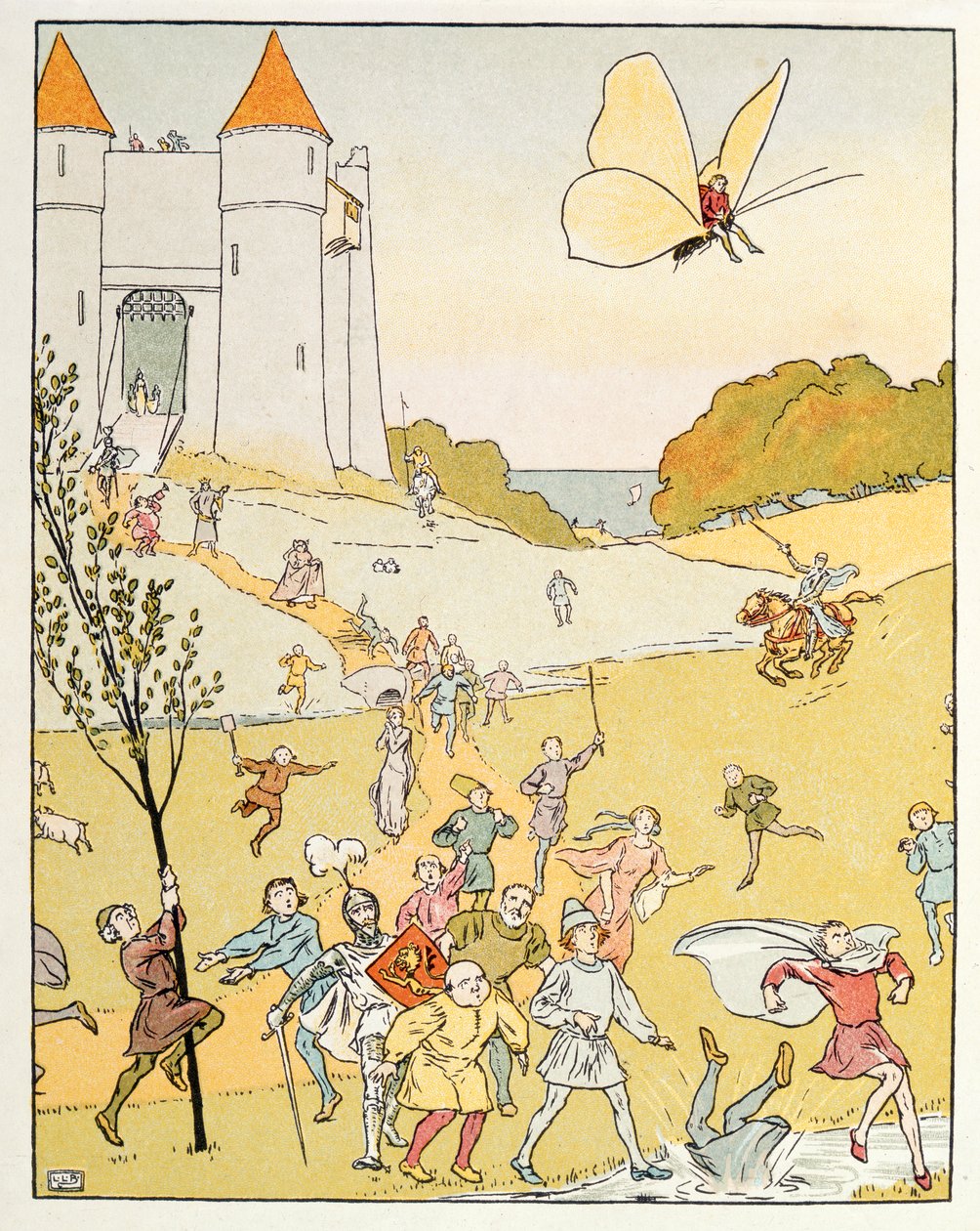Illustration från Tom Thumb av Leonard Leslie Brooke