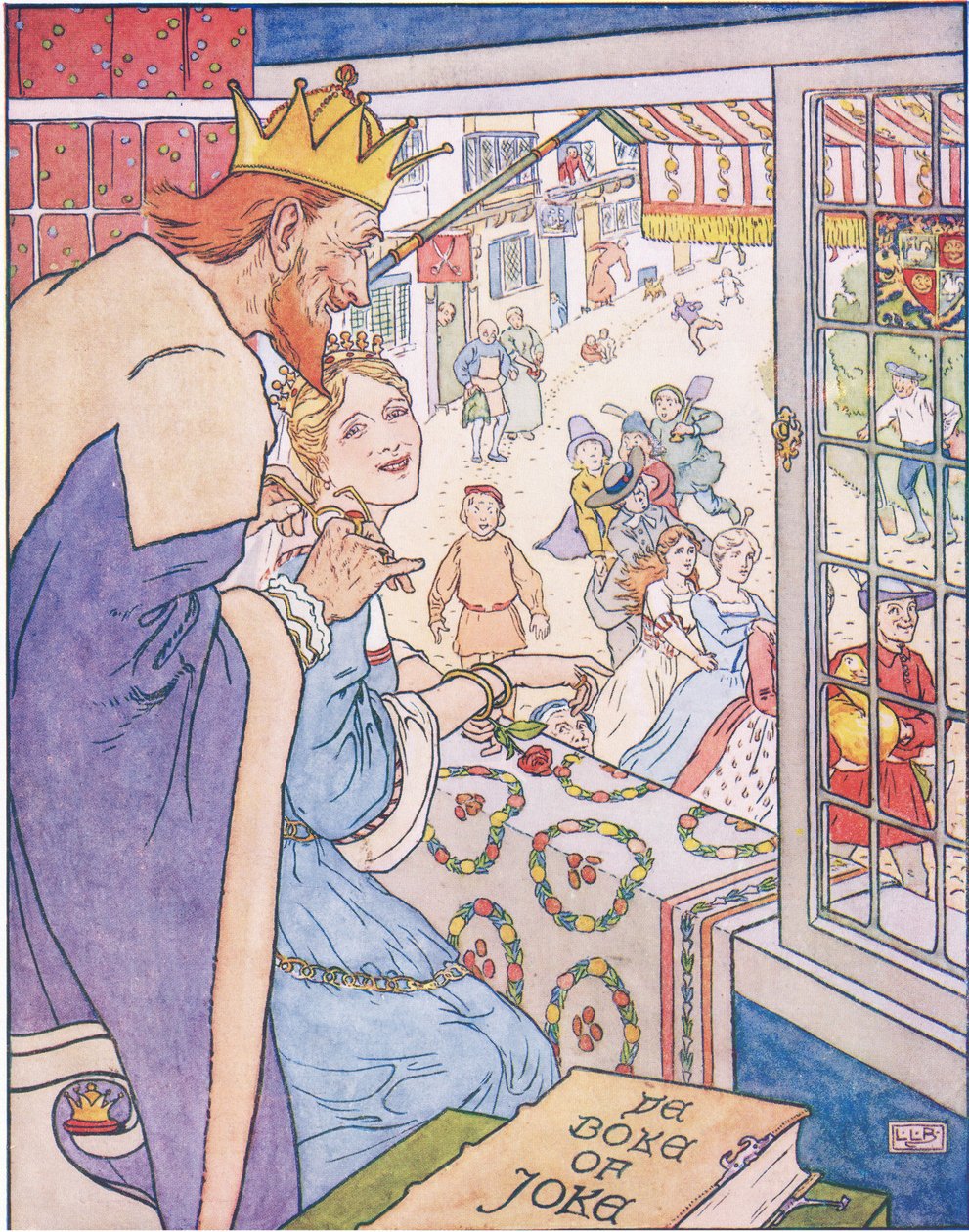 Simpleton och hans gås före prinsessan av Leonard Leslie Brooke