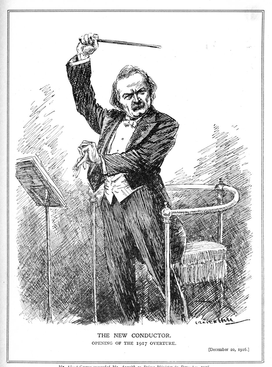 Lloyd George som ny ledare för koalitionsregeringen, december 1916 av Leonard Raven Hill