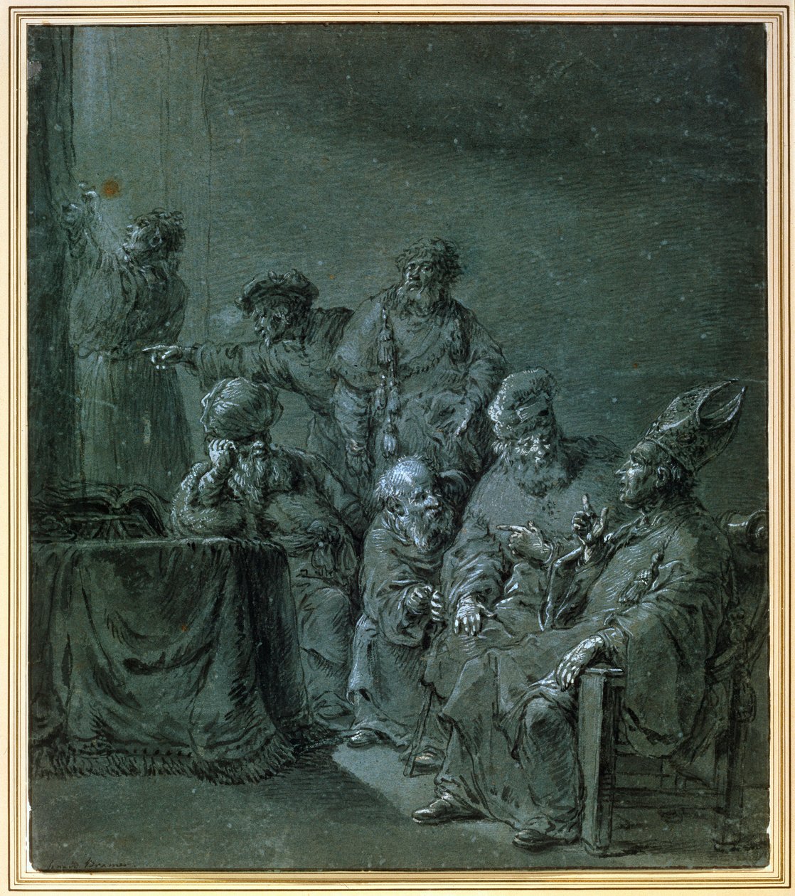 Ett bibliskt ämne, 1600-talet. av Leonard Bramer