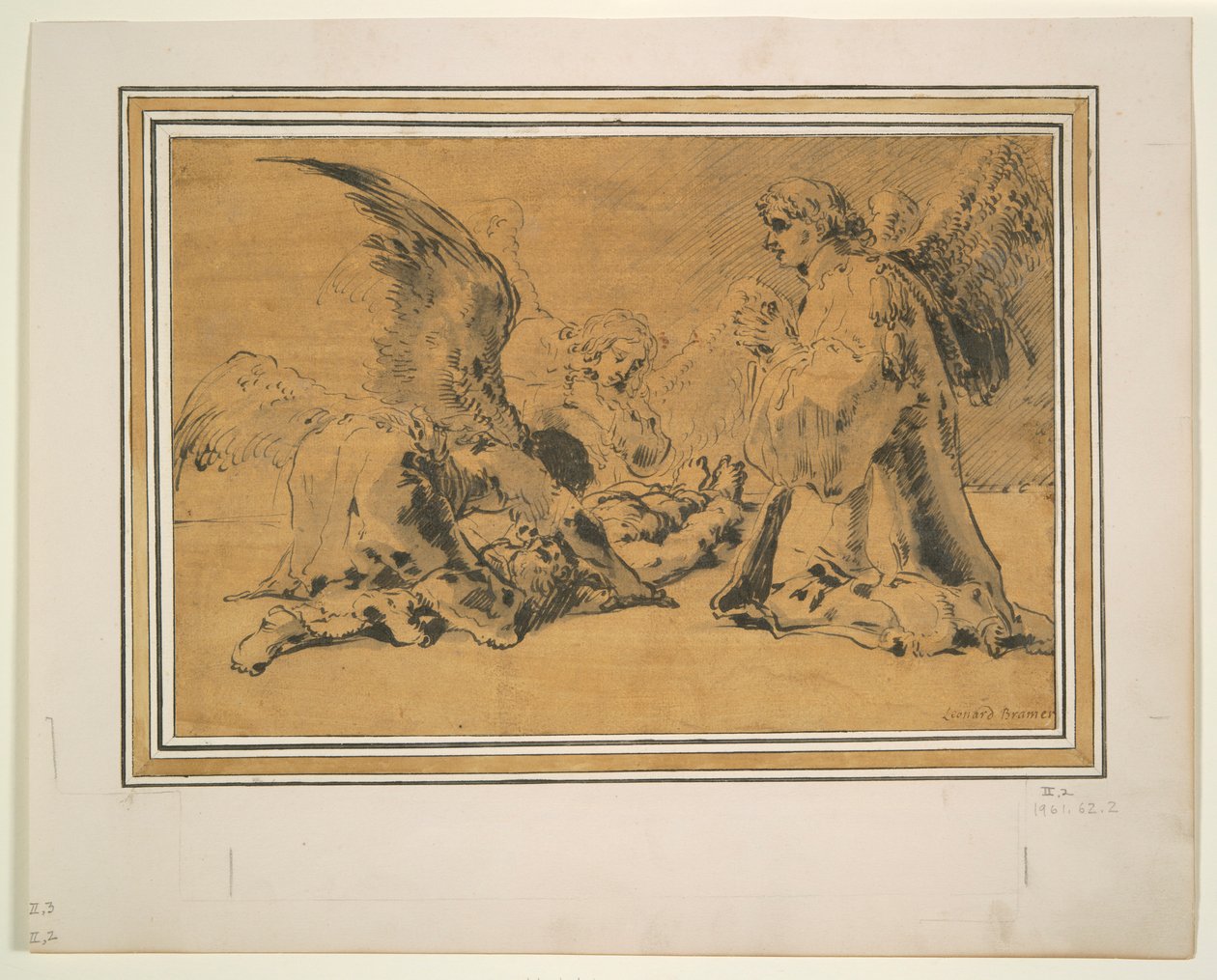 Dead Abel Mourned by Angels av Leonard Bramer