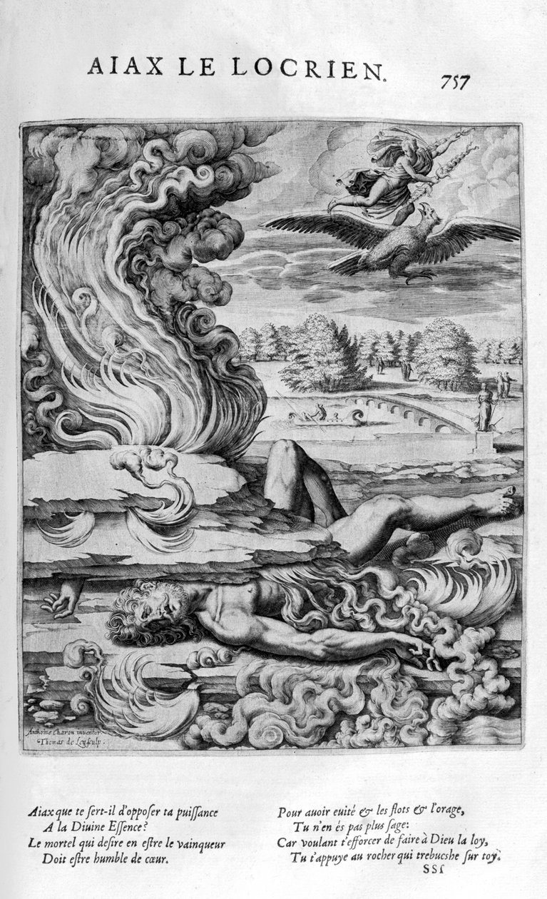 Ajax den mindre, 1615. av Leonard Gaultier