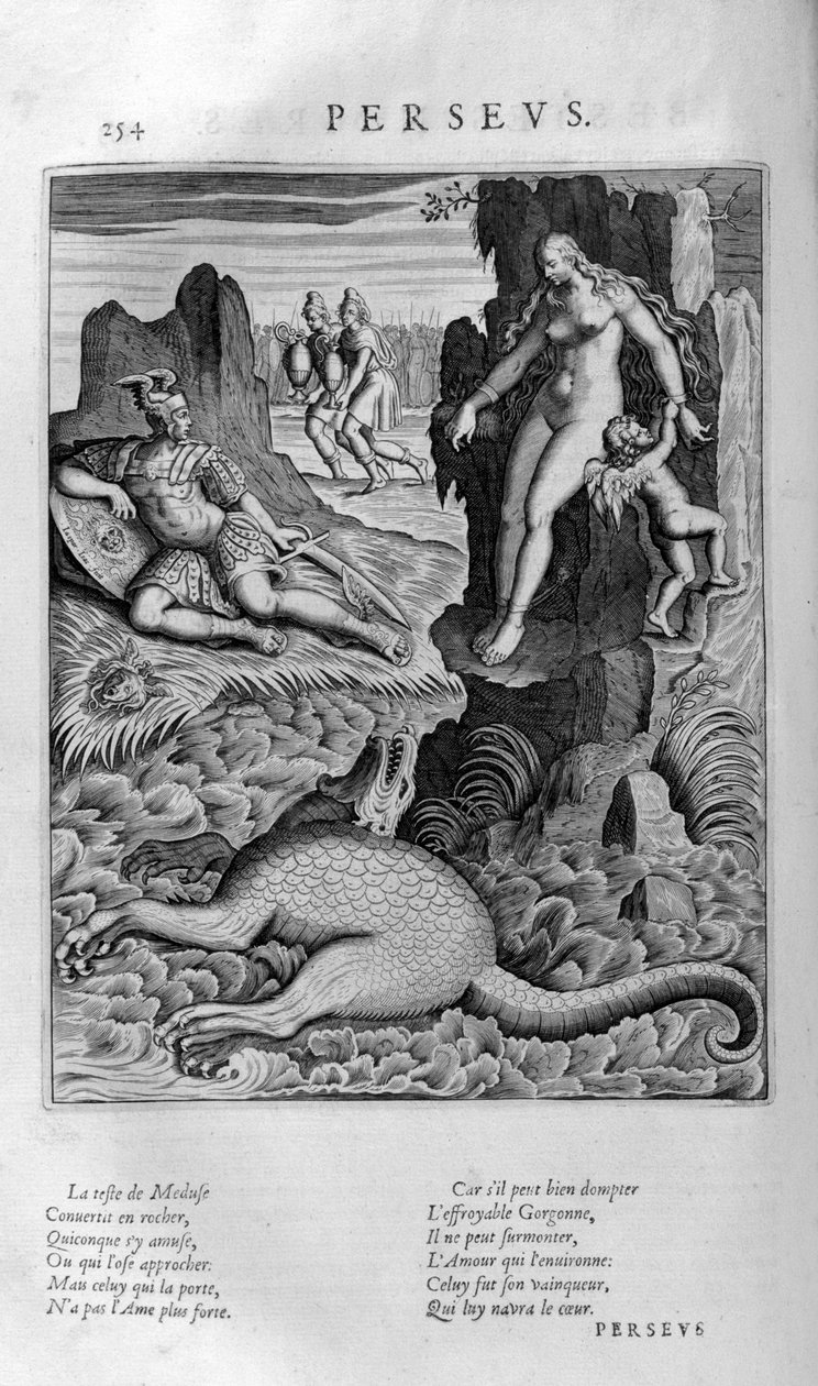 Perseus räddar Andromeda, 1615 av Leonard Gaultier