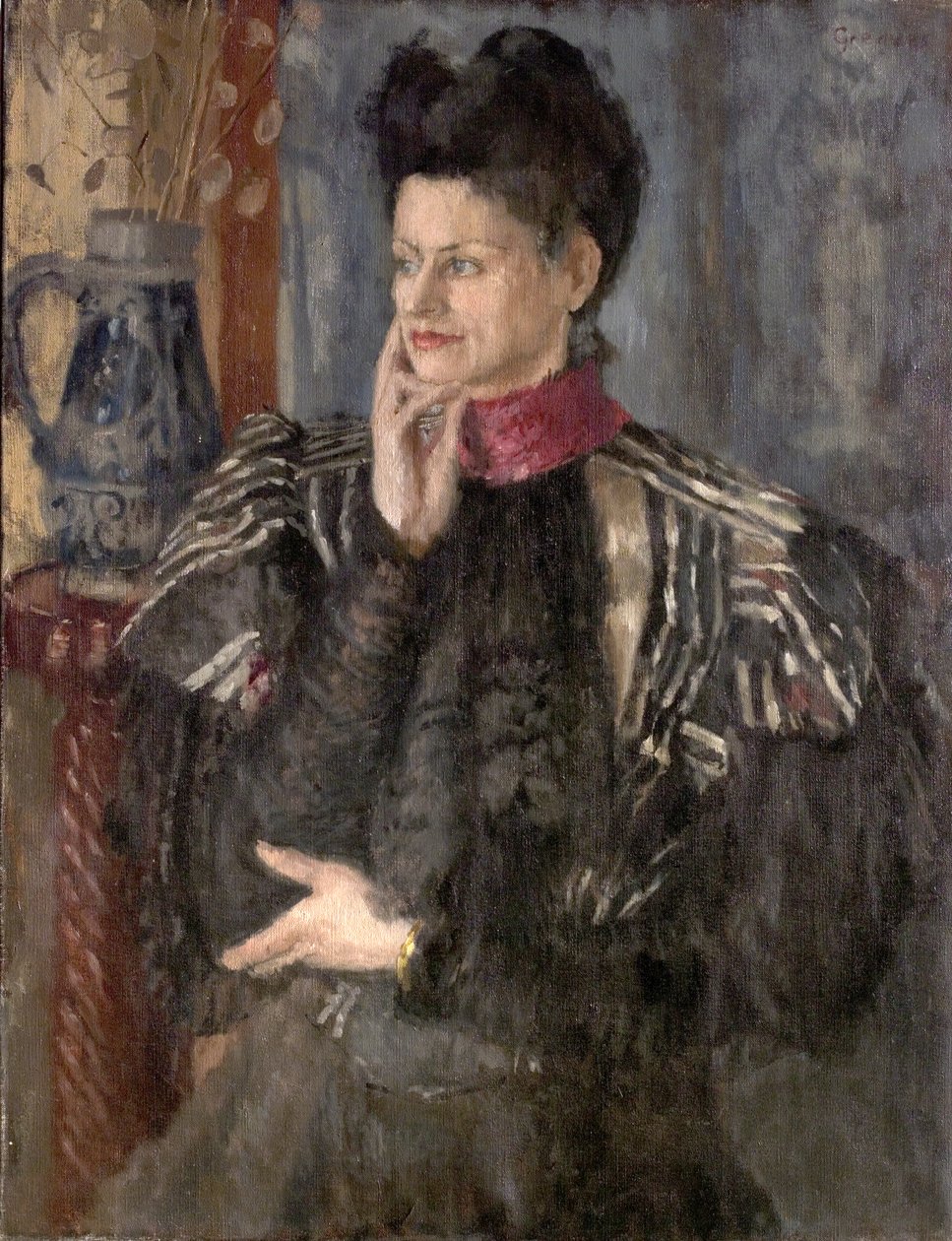 The Worth Bodice (olja på duk) av Leonard Greaves
