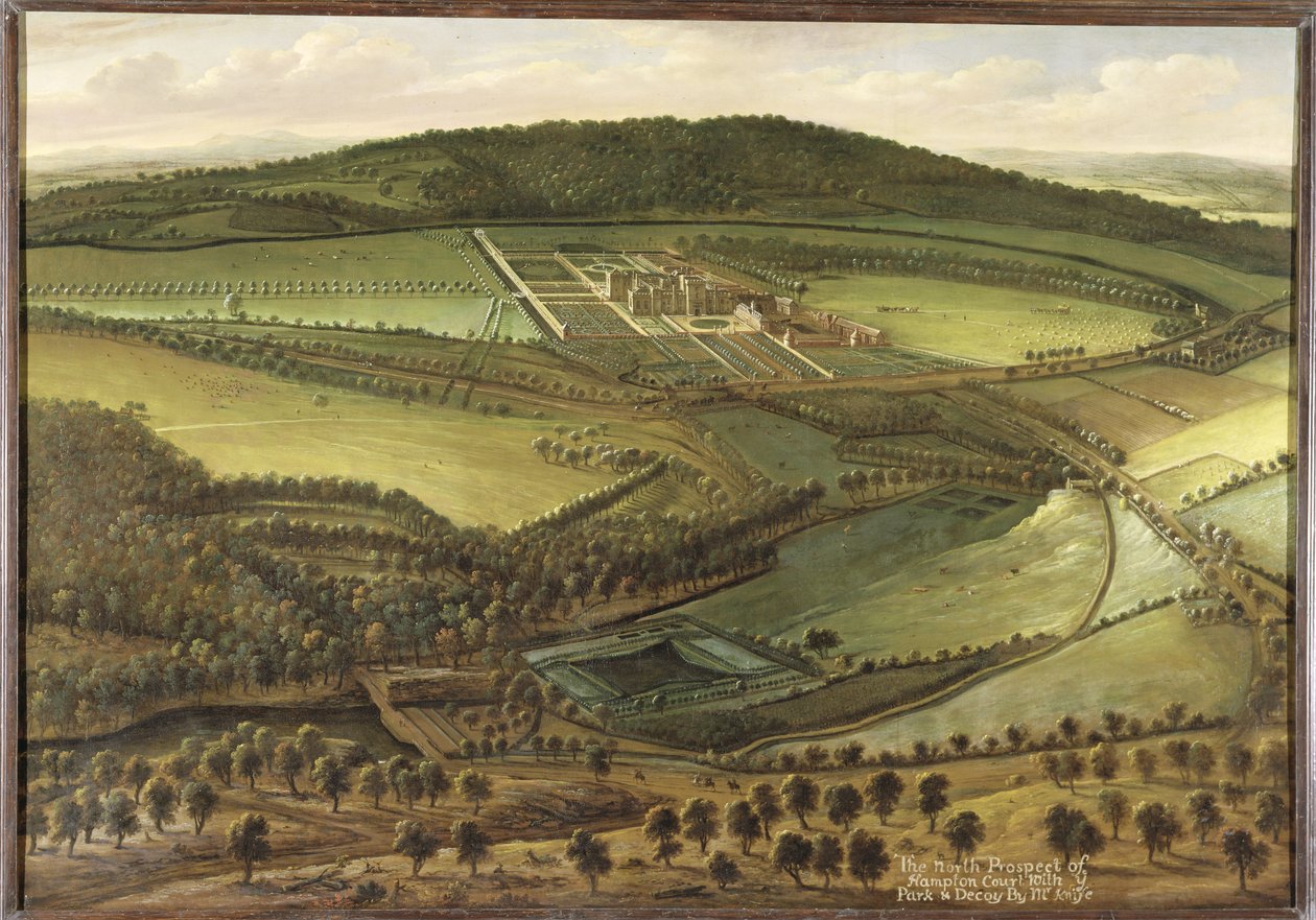 The North Prospect of Hampton Court, c.1699 av Leonard Knyff