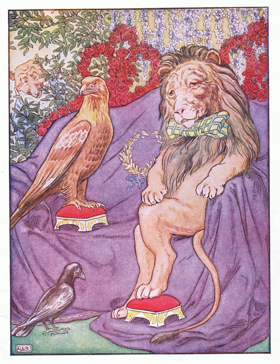 Och örnen såg ganska kunglig ut, illustration från 