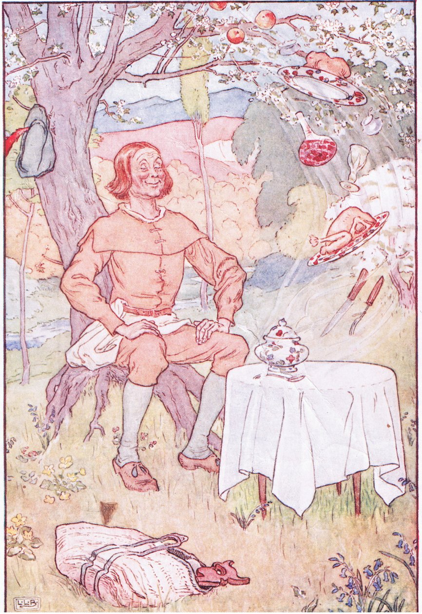 Röd jacka eller nästrädet, 1920-tal av Leonard Leslie Brooke
