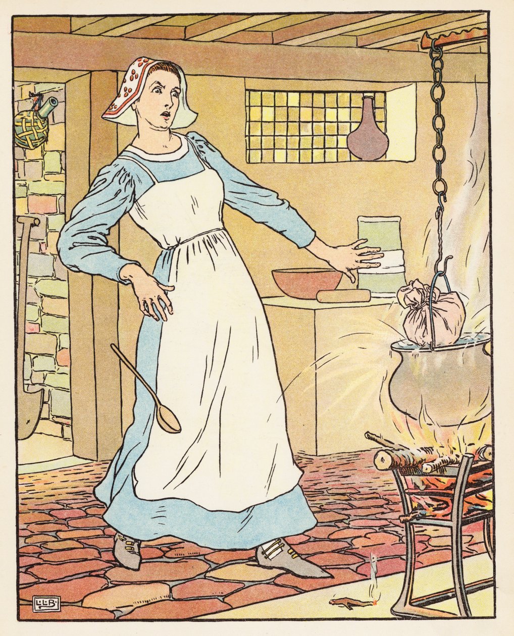 Tom Thumb (färglitografi) av Leonard Leslie Brooke