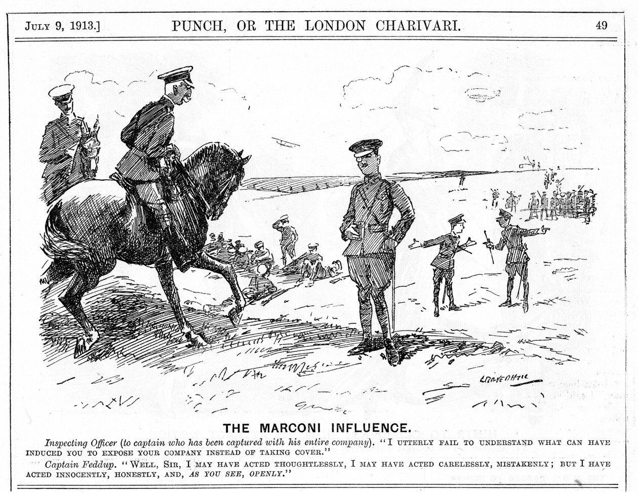 Marconi Shares Scandal, 1913 av Leonard Raven Hill
