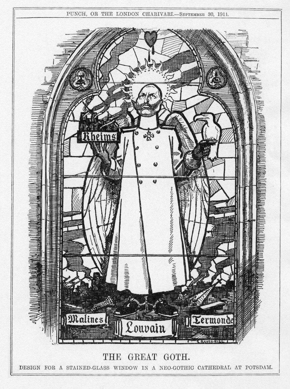 Den stora gotiken, 1914 av Leonard Raven Hill