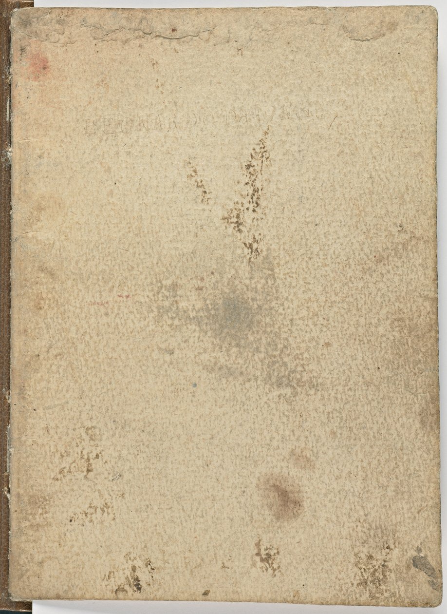 Kod för fåglarnas flygning, c. 1505-06, pappersmanuskript, cc. 18, omslag I av Leonardo da Vinci