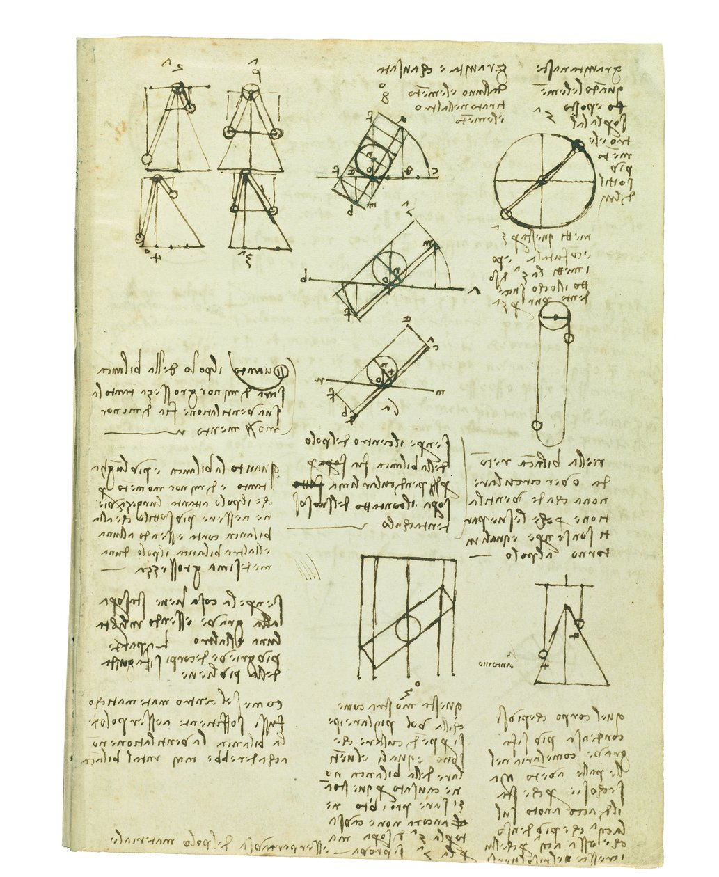Codex om fåglarnas flygning, Folio 1 recto av Leonardo da Vinci