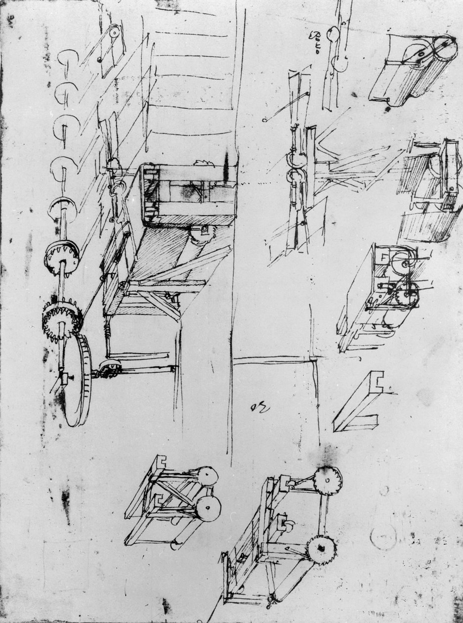 Maskinkonstruktioner, fol. 367r-b (penna och bläck på papper) av Leonardo da Vinci