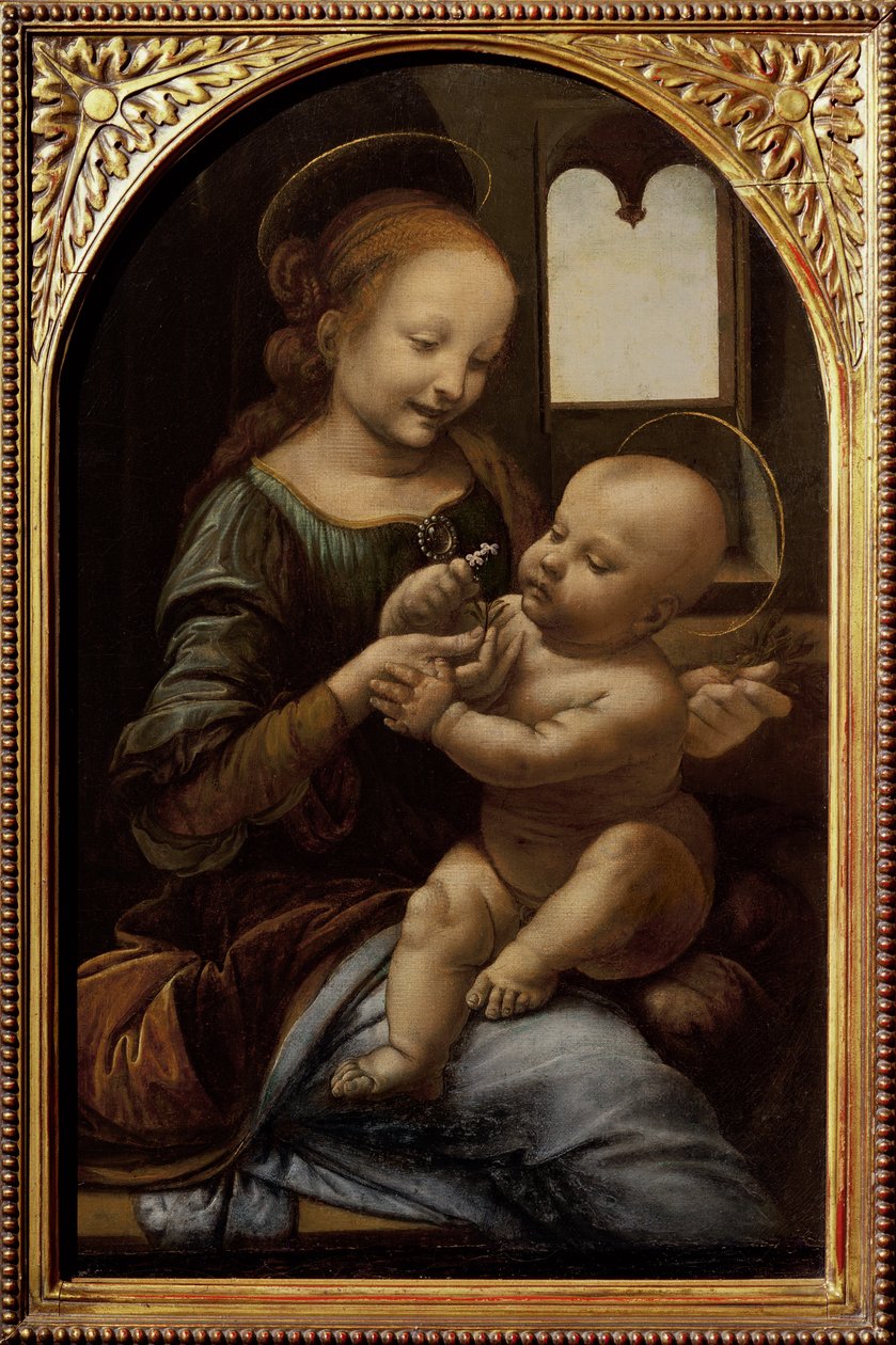 Madonna med en blomma, eller Madonna Benois, c.1478 av Leonardo da Vinci