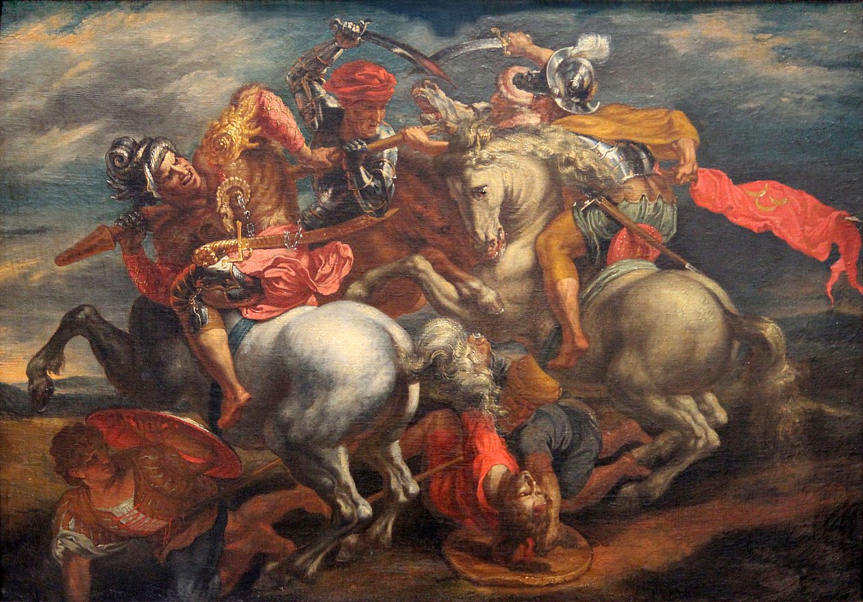 The Battle of Anghiari av Leonardo da Vinci