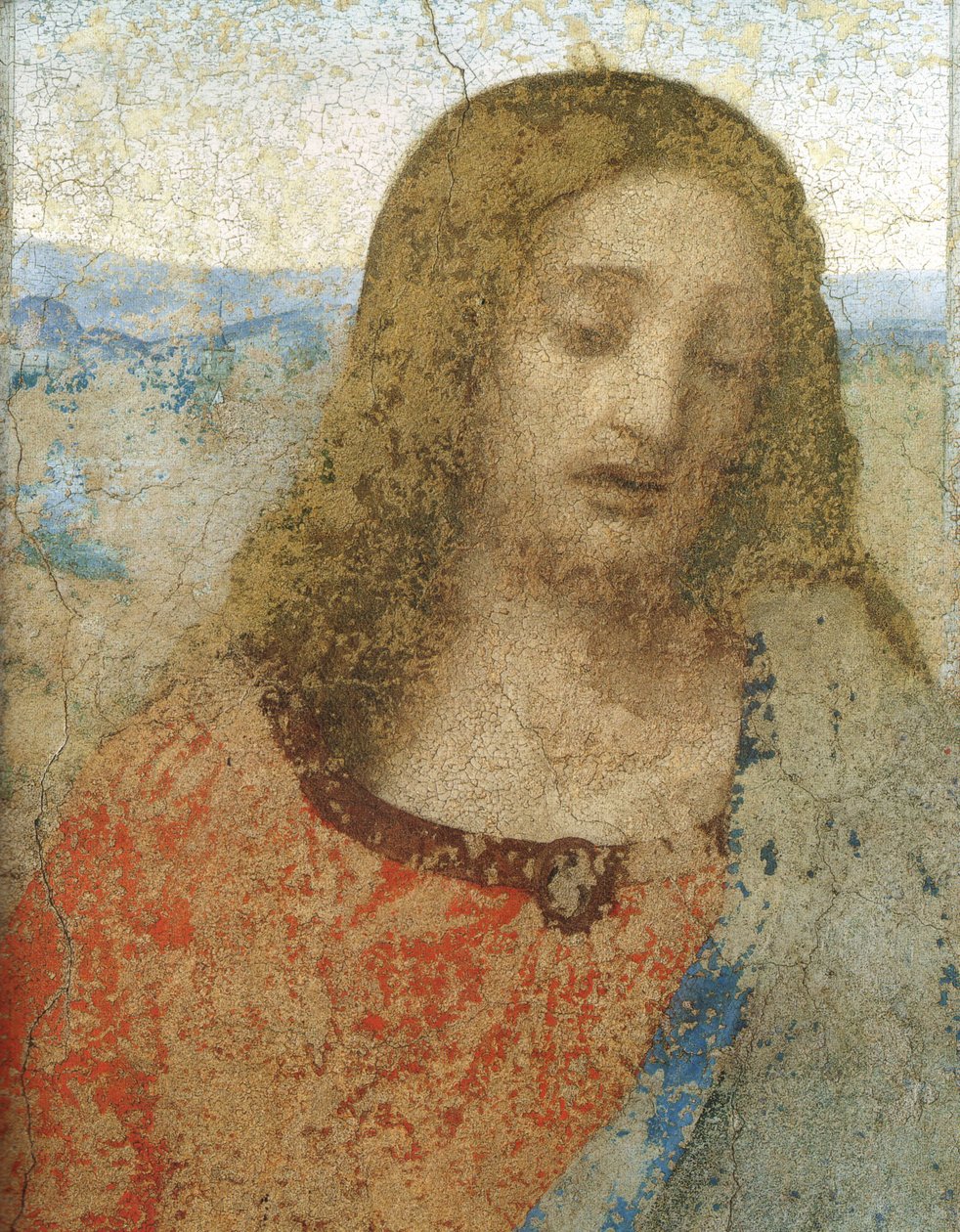 The Last Supper - Detail av Leonardo da Vinci