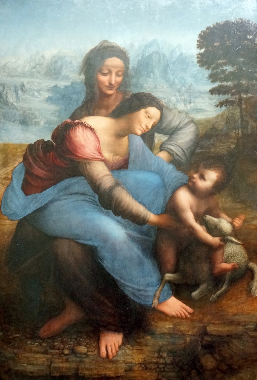 The Virgin and Child with Saint Anne  av Leonardo da Vinci