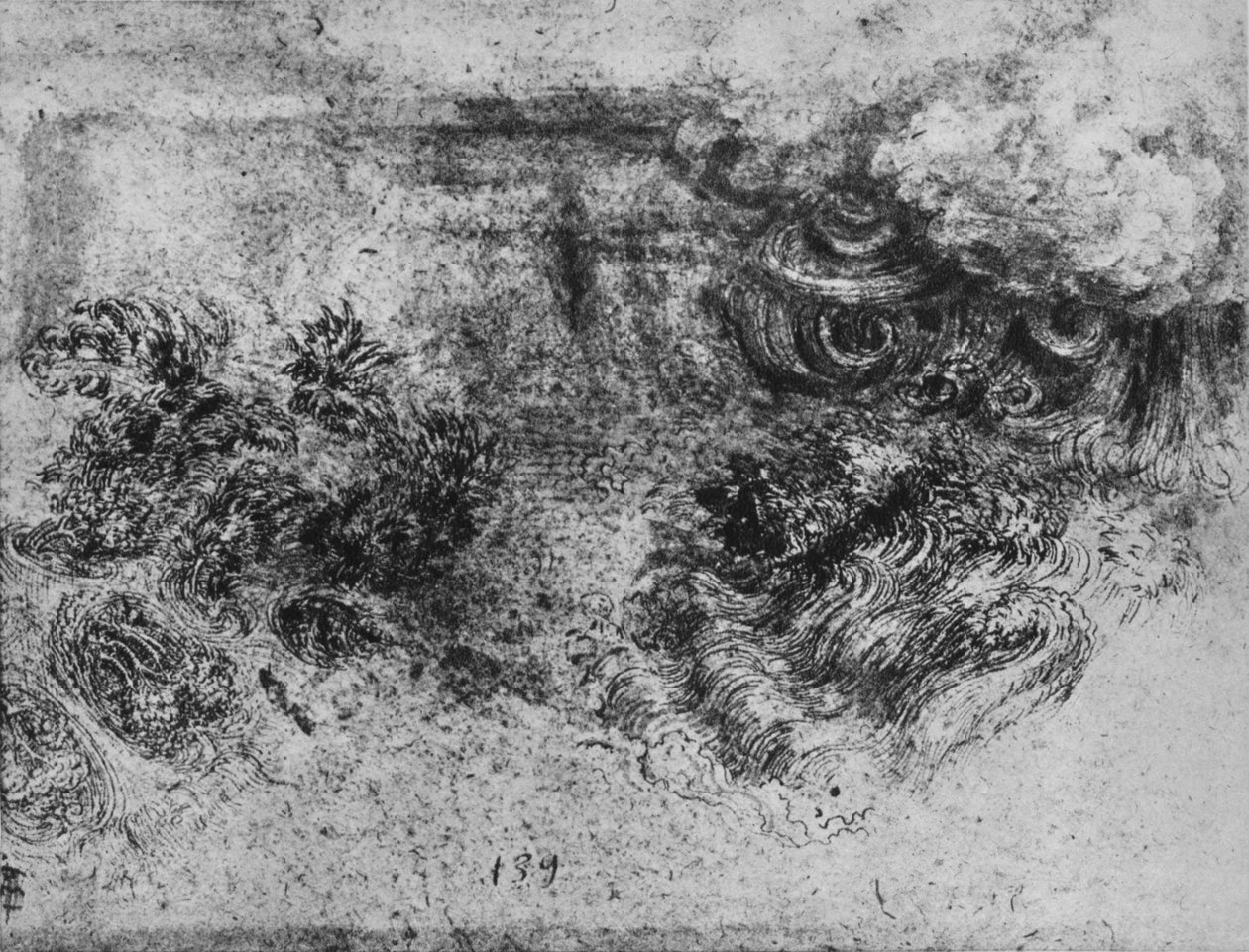 A Deluge, c1480 1945 av Leonardo da Vinci