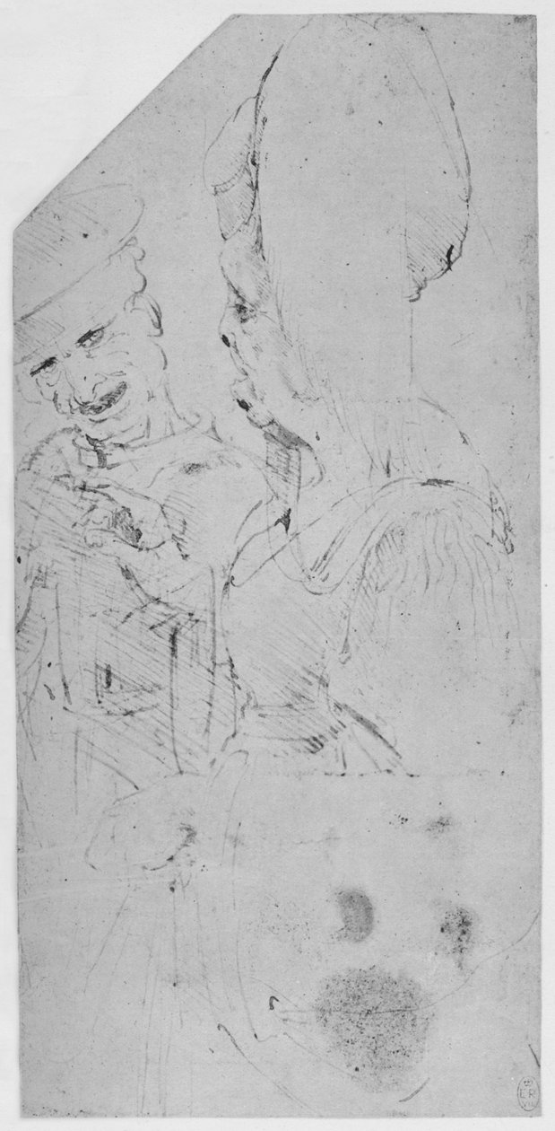En grotesk trolovning, c1480 1945 av Leonardo da Vinci