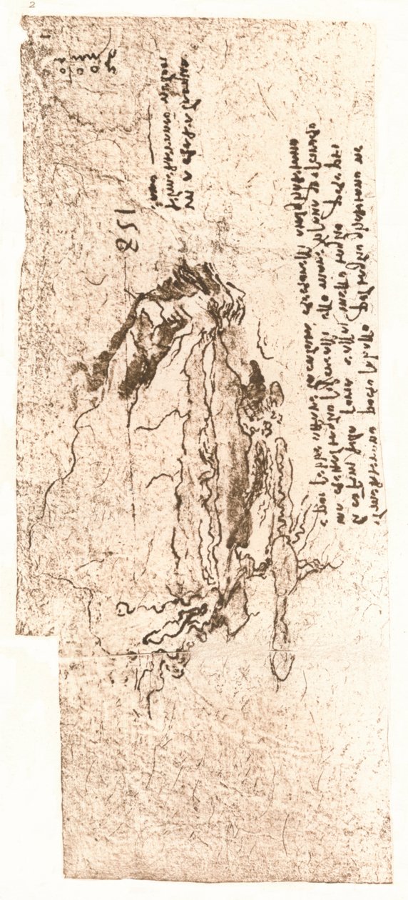 En karta som representerar Medelhavet, c1472-c1519 1883 av Leonardo da Vinci