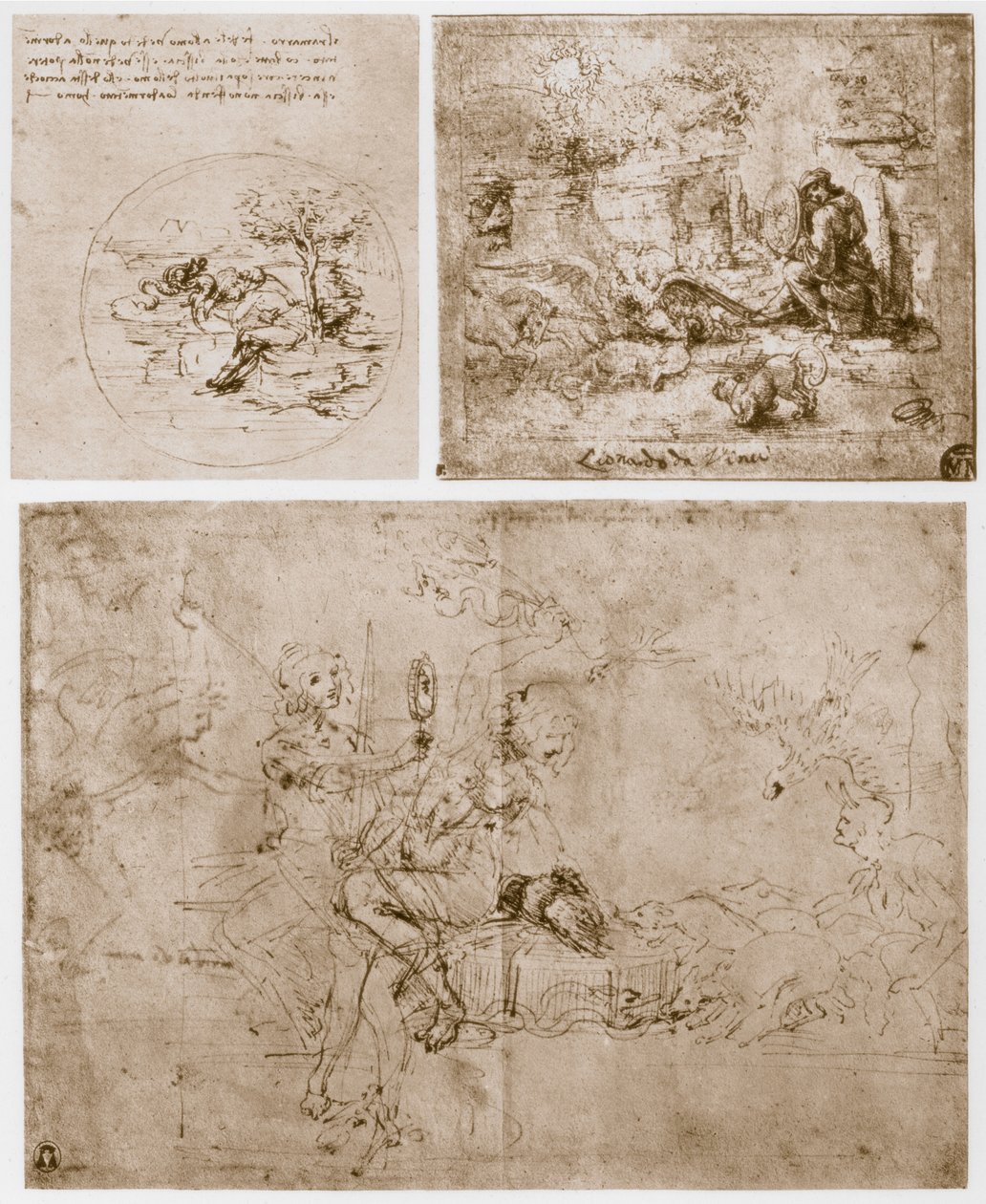 Allegorier, 1400-talet. av Leonardo da Vinci