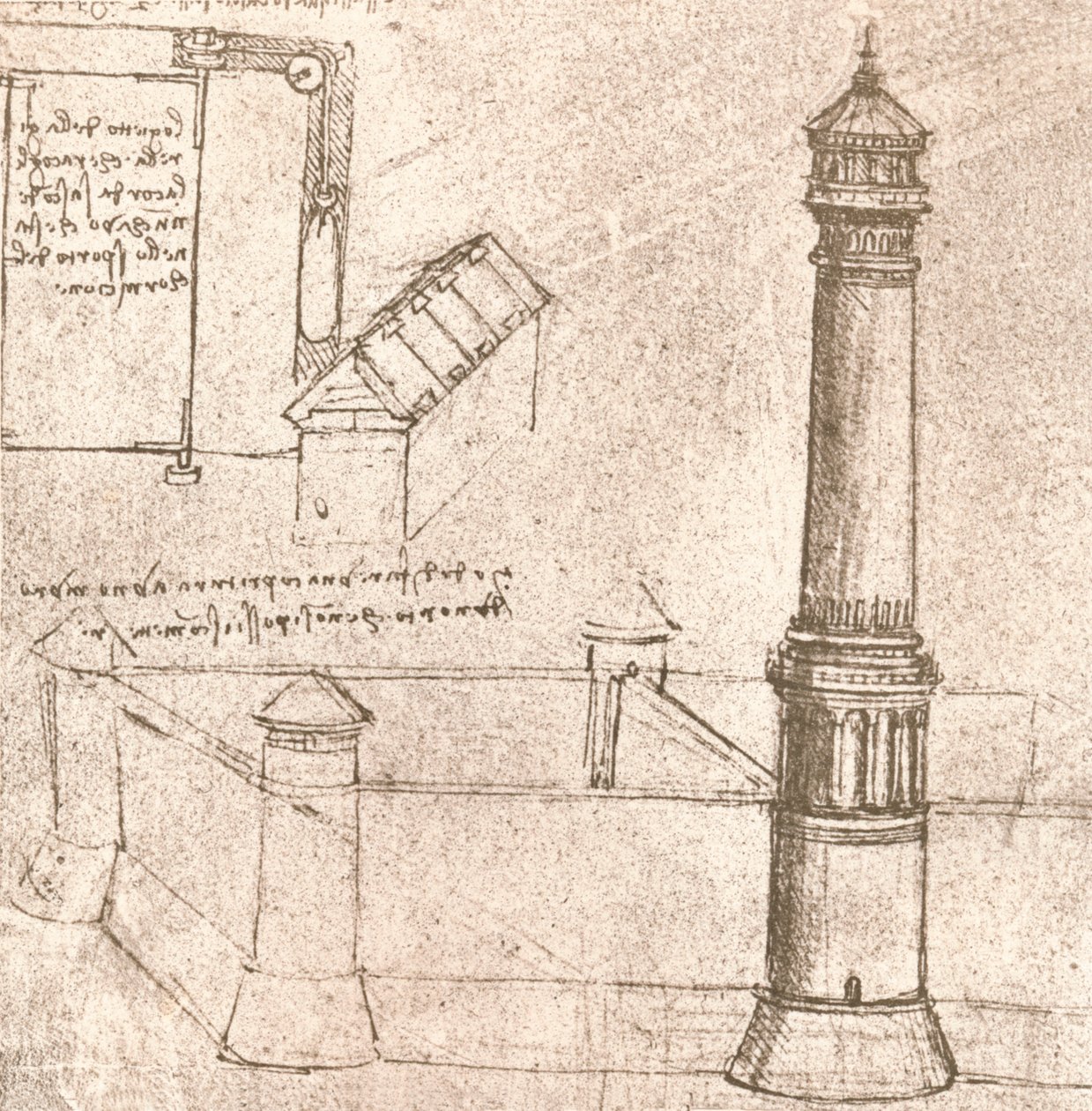 Arkitektur för slott, c1472-c1519 1883 av Leonardo da Vinci